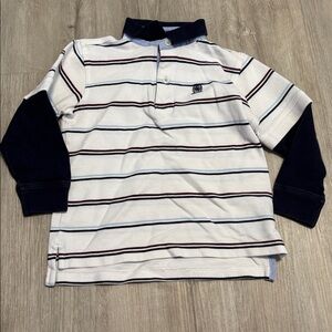 Tommy Hilfiger Striped Long Sleeve Polo Shirt